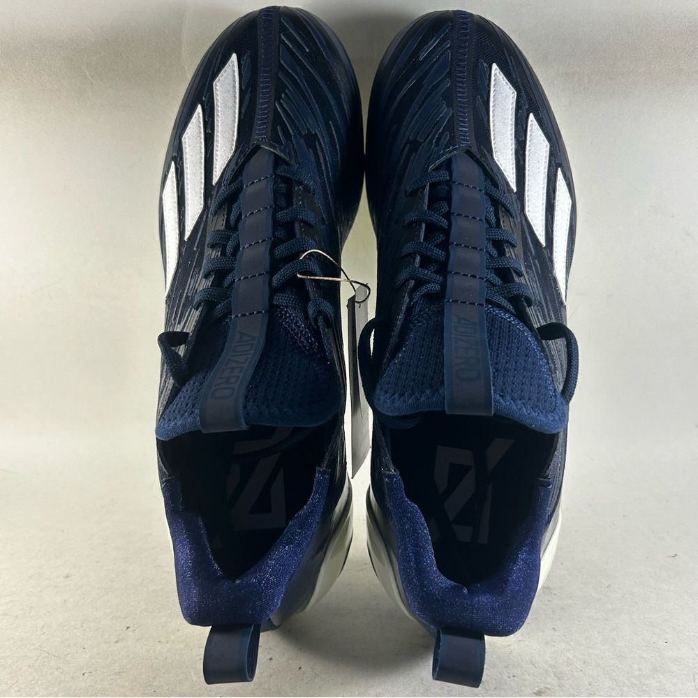 Adidas Adizero Men’s Football Cleats Dark Blue Size 14 HR1604 - Picture 5 of 8